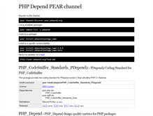 Tablet Screenshot of pear.pdepend.org